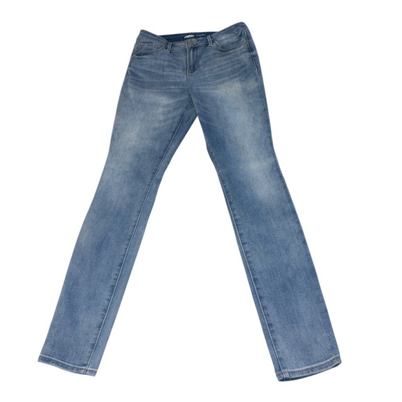 Old Navy Pop Icon Skinny Jeans Women's 4 Mid Rise Stretch Light Blue Wash 28x30 - Picture 1 of 8